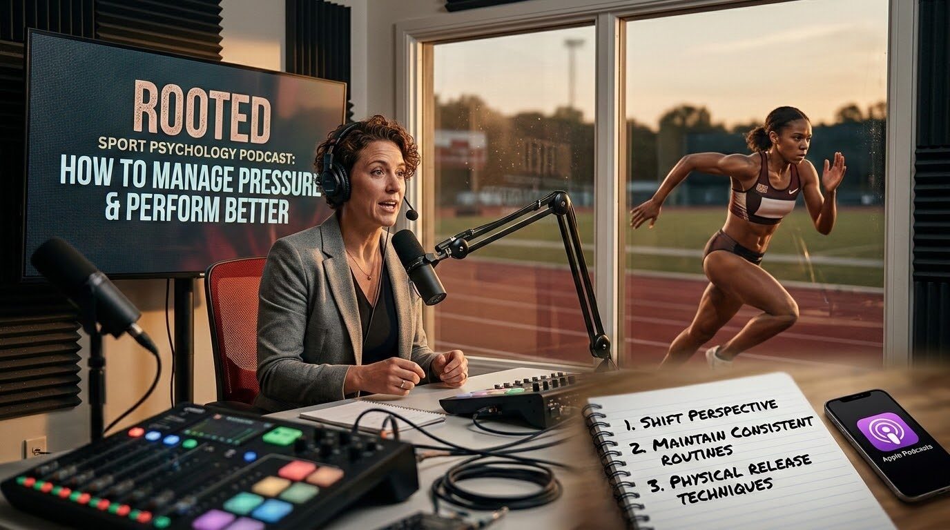 how to manage pressure and perform better in depth strategies from the rooted sport psychology podcast